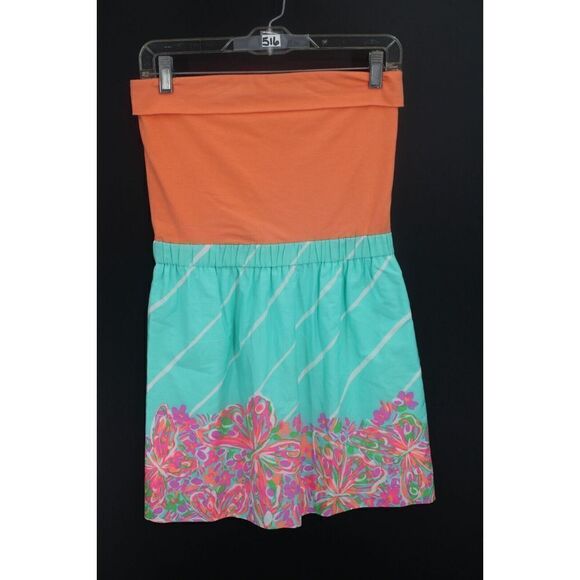 Lilly Pulitzer Fleur Sandbar Crash Landing Floral Mini Dress Size S - Picture 2 of 8
